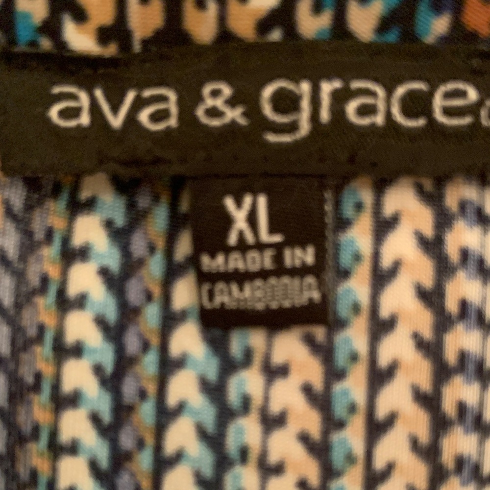 Ava & Grace Multicolor Striped Blouse - Picture 2 of 5
